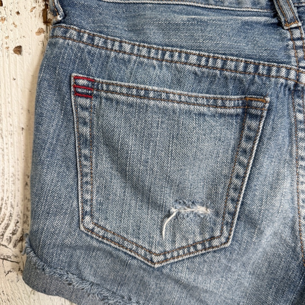 BDG Urban Outfitters Tomgirl Distress Button Fly Jean Shorts Sz 25” Boho Concert - Picture 9 of 10